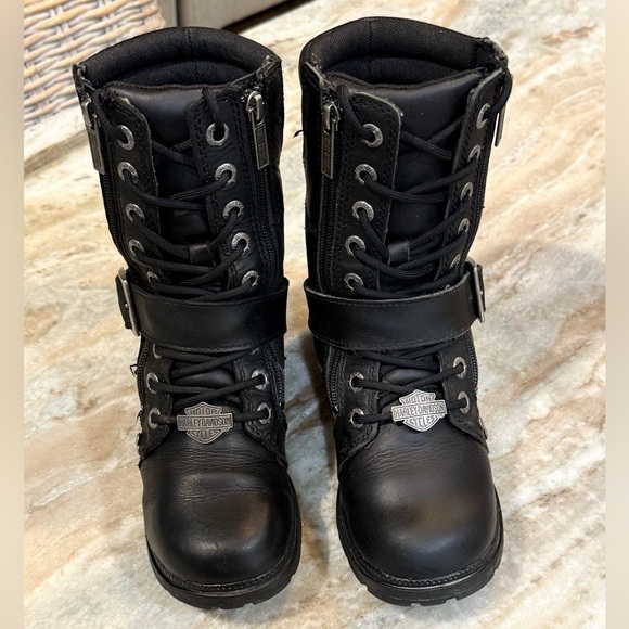 Women’s HARLEY DAVIDSON Talley Ridge 7.25" Motorcycle Boots D83878- Size 6 - Picture 4 of 10